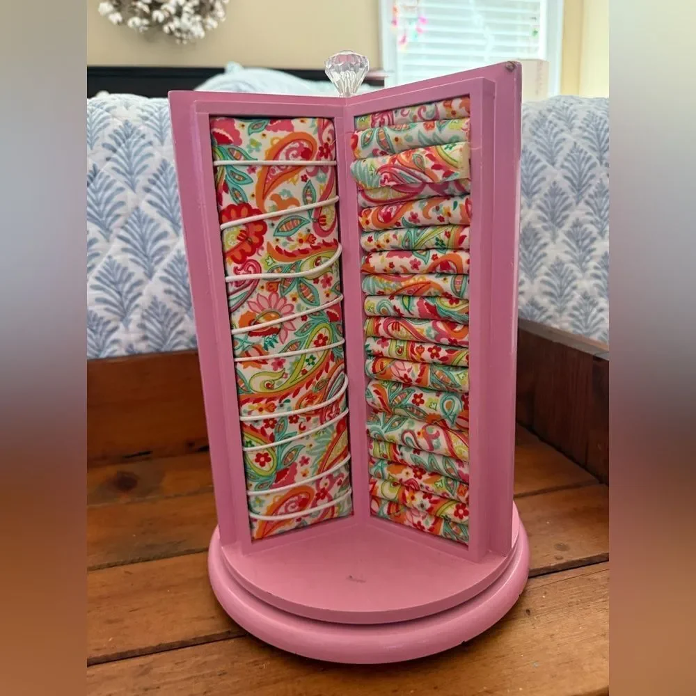 Pink Rotating Jewelry & Accessory Organizer Stand